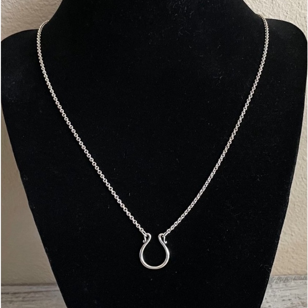 James Avery Horseshoe Changeable Silver Necklace